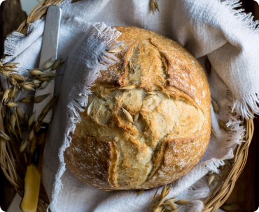 Bread in basket